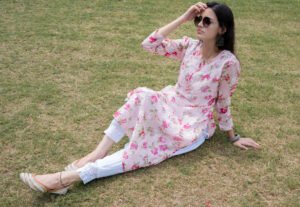Gulistan Lucknowi Chikankari Kota Doriya Kurta | Lucknowi Near Me | Handwork Chikankari | Cotton Kurti | Affordable | Premium | Summer | Classic | Elegant