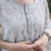 RUHI Grey Lucknowi Chikankari Kurta - Image 3